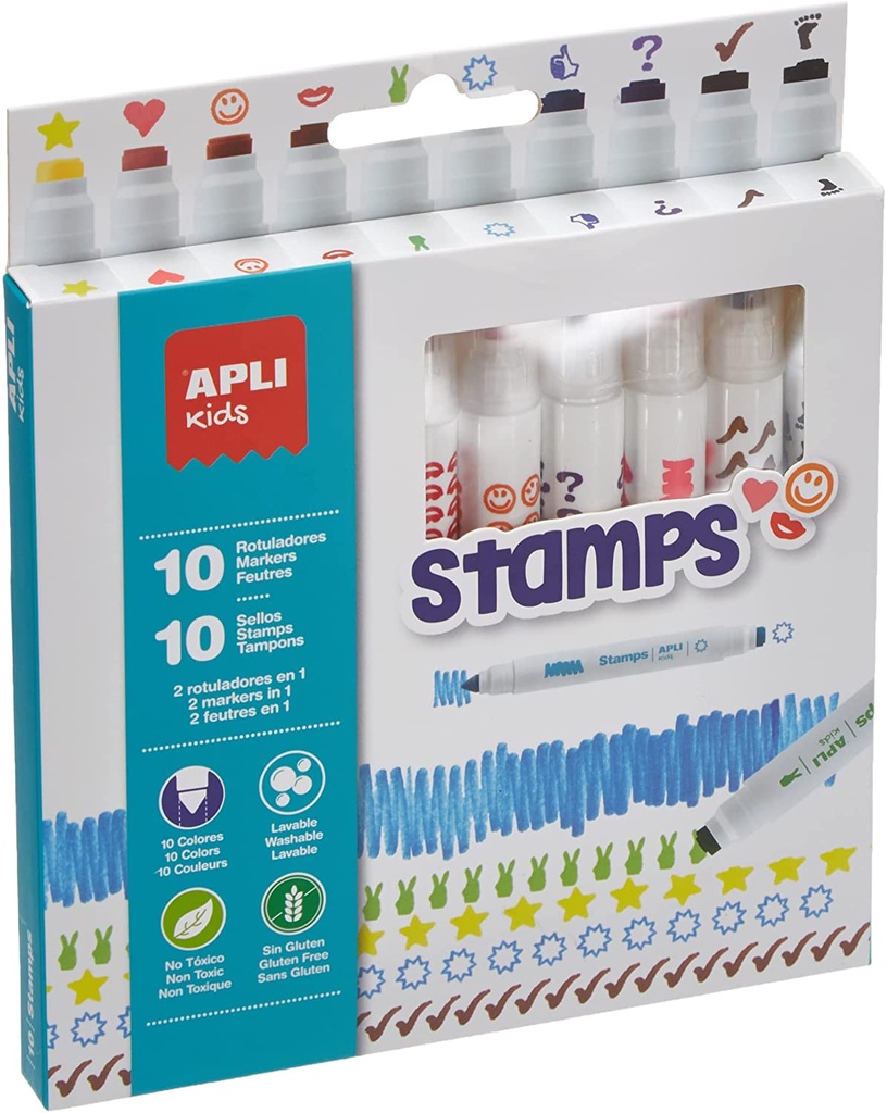 Rotuladores Stamps 10uds +3a Apli