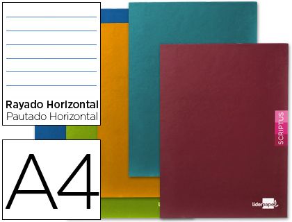 Libreta 1L A4 90G 48H con margen Liderpapel