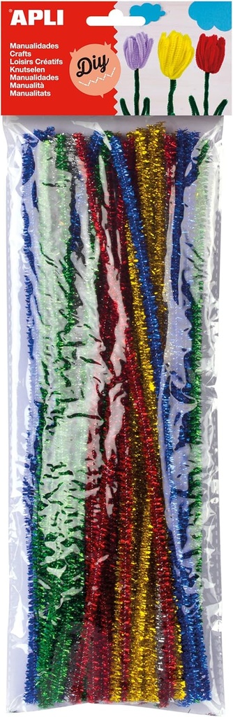 Limpiapipas colores brillantes 50uds Apli