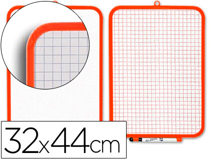 PIZARRA BLANCA 32X44 CM -ROTULADOR Y BORRADO