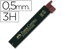 [09120513] Minas grafito 0.5mm 3H 12uds Faber Castell