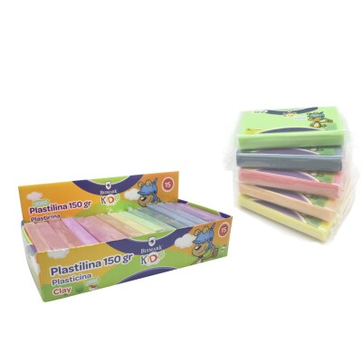 PLASTILINA BARRA 150 GRS COLORES PASTEL