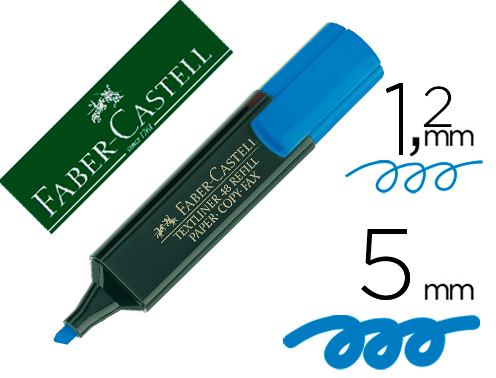 Marcador fluorescente textliner 48 faber castell