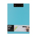 [17206] Clipboard with flap A4 premium Apli  (CELESTE)