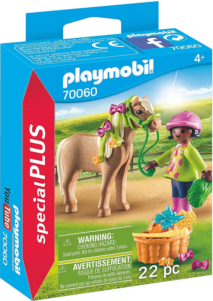 Playmobil niña con poni