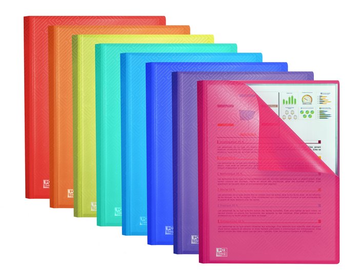 Carpeta 20 Fundas A4 colores surtidos Oxford Urban