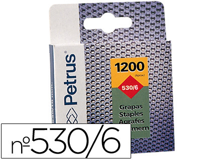 Grapas nº 530/6 1200uds Petrus