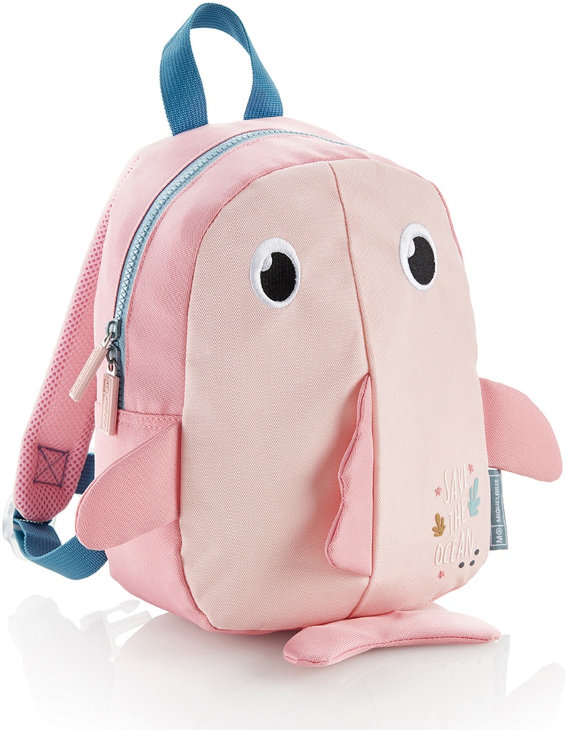 Mochila infantil RPET, 6L, Save the Ocean Pez Miquelrius Rosa