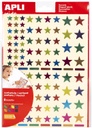 Gomets estrellas multicolor metalizadas permanentes 6h Apli