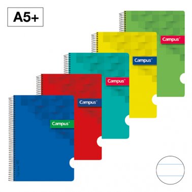 Cuaderno espiral 1L A5+ 90g 80h Campus