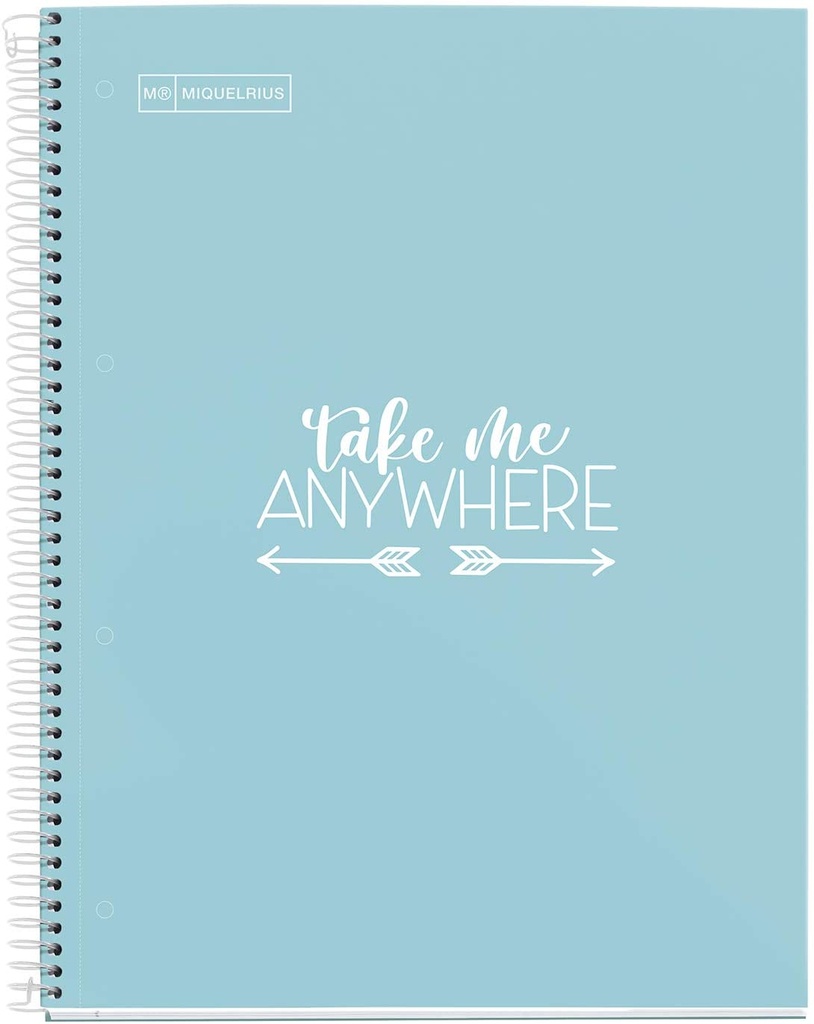 Cuaderno espiral 1L A4 90g 100h T/D Messages MR