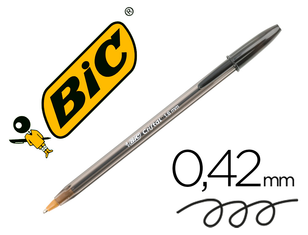 Boligrafo Bic cristal large 1.6mm