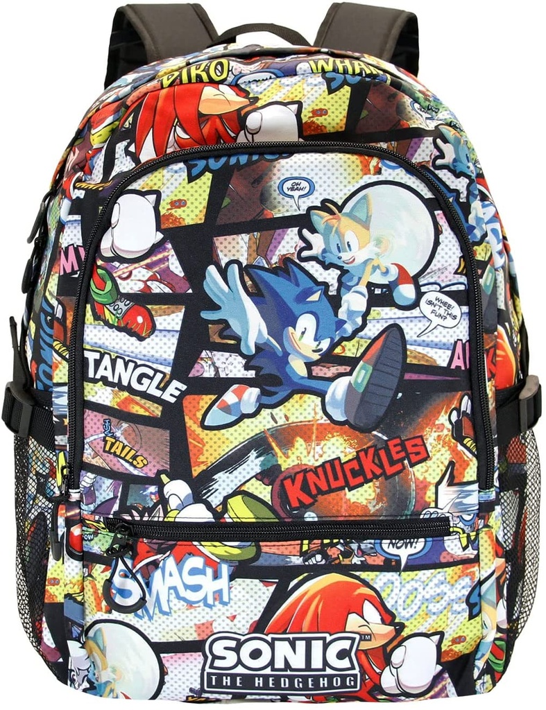 Mochila Vintage Sonic 44x31x18cm