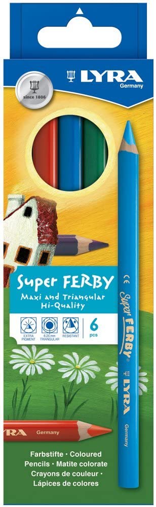Lápices colores 6uds Super Ferby Lyra