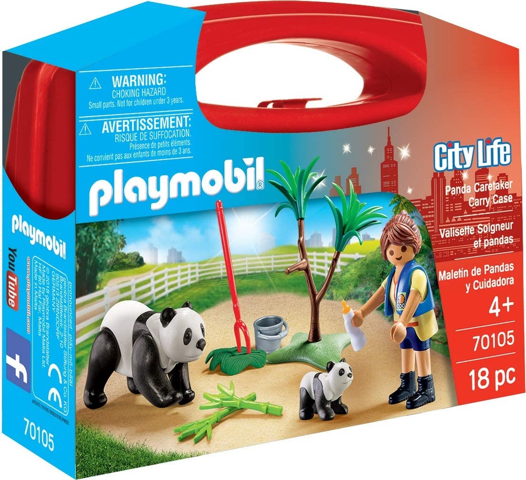 Maletín Cuidadora Pandas Playmobil +4