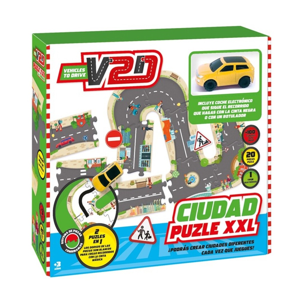 Puzzle XXL infinito - La Ciudad (con coche) Imagiland