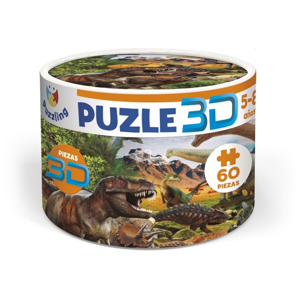 Puzzle 3D dinosaurios Imagiland +5