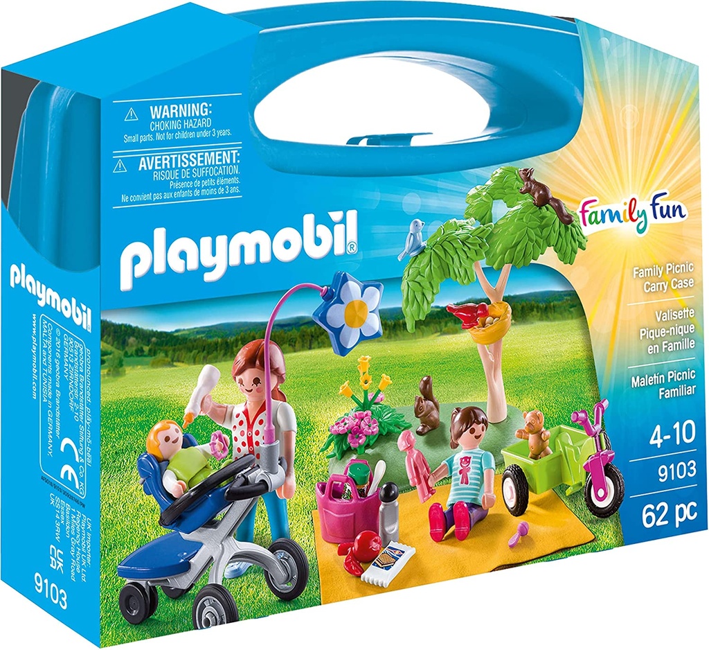 PLAYMOBIL MALETIN GRANDE PICNIC FAMILIAR 9103