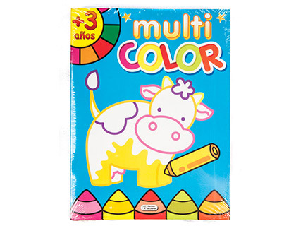 Cuaderno de colorear multicolor 16 paginas