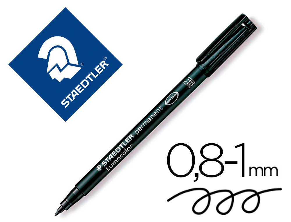 Rotulador permanente lumocolor M 0.8-1mm Standtler