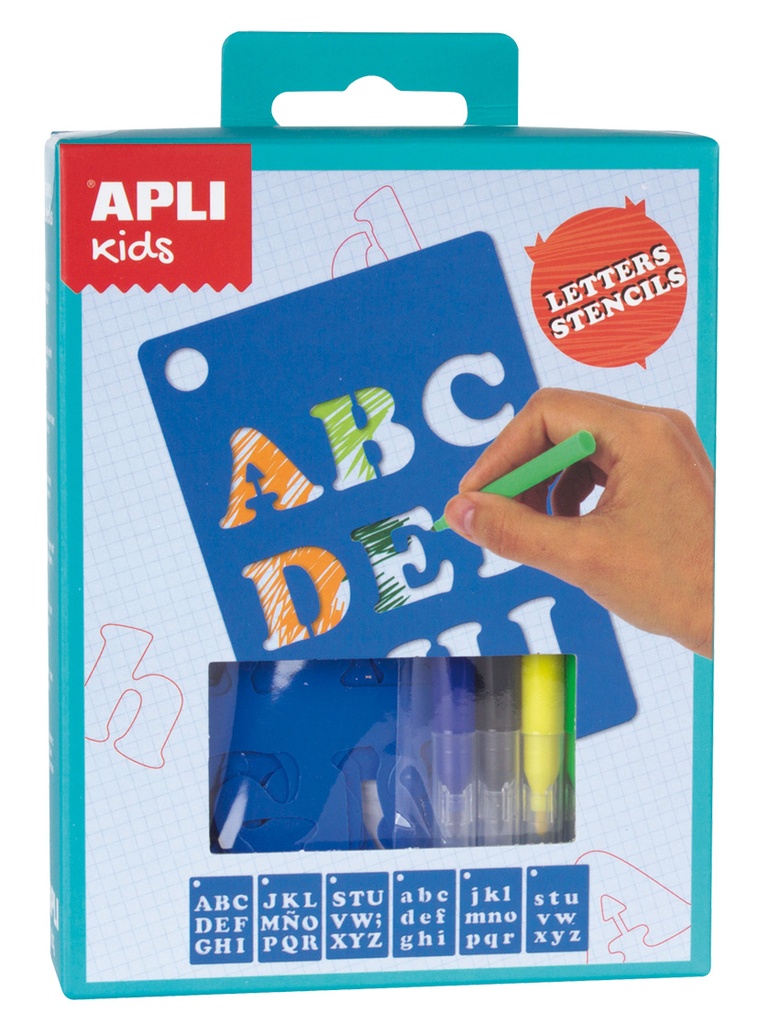 Plantillas Letras mini kit Apli