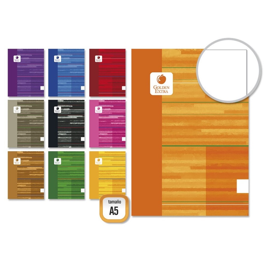 Libreta lisa A5 90g 45h Golden