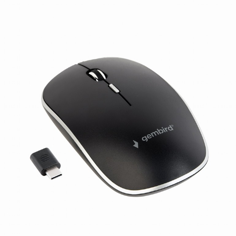 Raton Gembird MUSW-4BSC inalambrico silencioso USB tipo C