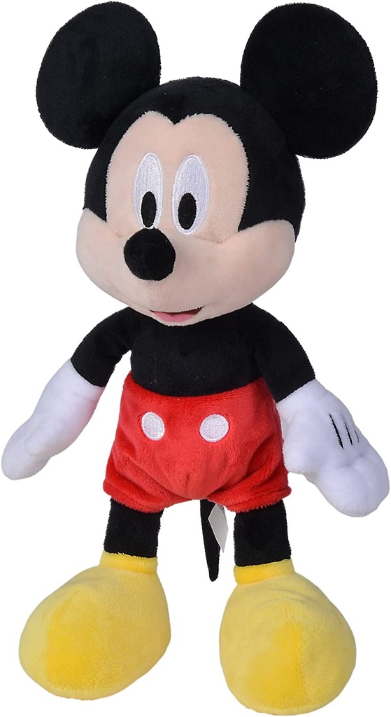 Peluche Disney Mickey Mouse, Material Suave y Agradable, 100% Original 25 cm