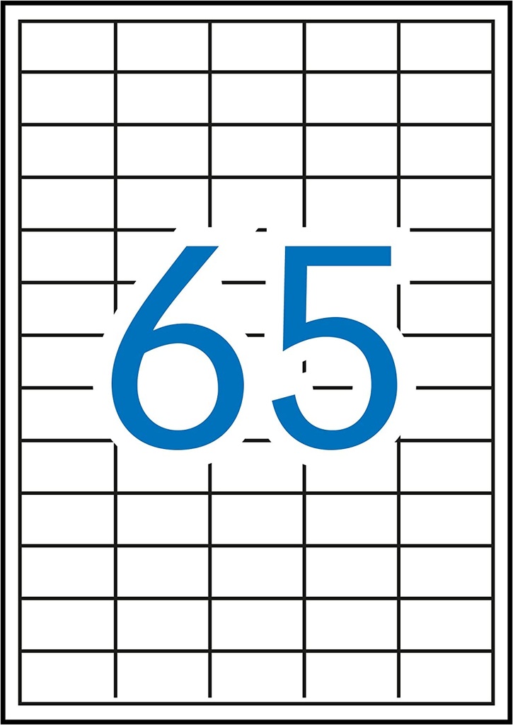 Etiquetas 38,0X 21,2 A4 10h Apli