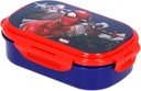 Sandwichera rectangular con cubierto Spiderman