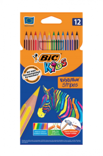 Lapices de colores EVO Stripes BIC