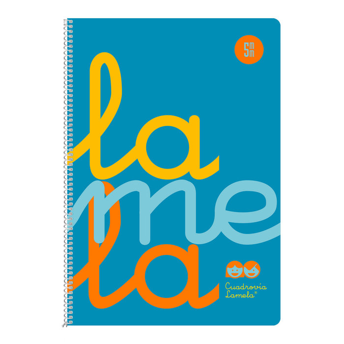 Cuaderno espiral 5X5 cuadrovia Fº T/P Lamela