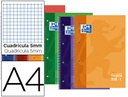 [100430269] Cuaderno espiral 5X5 A4 90g 80h T/D microperforado Oxford (NEGRO)