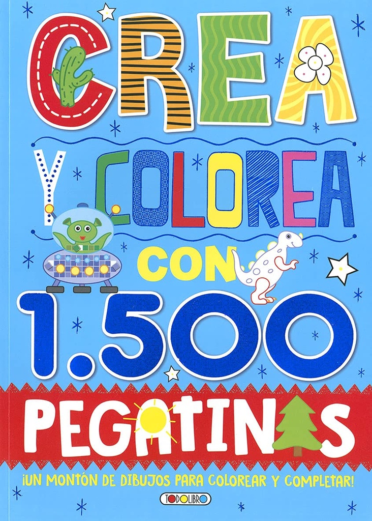 Crea y colorea con 1500 pegatinas
