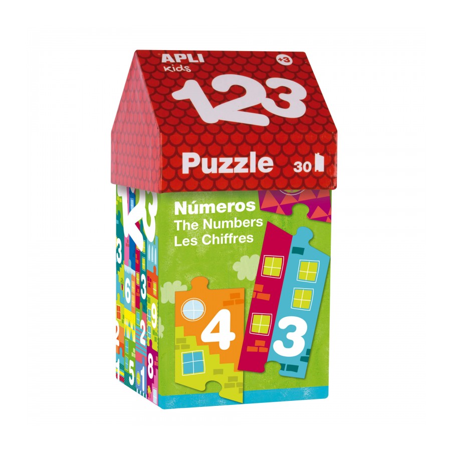 Puzzle casita 123 30 piezas Apli +3a