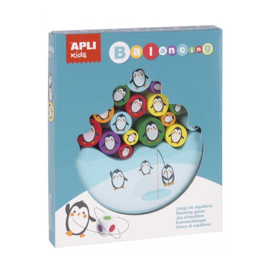 Puzzle equilibrio pinguinos 16ud +4a Apli