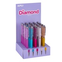 Bolígrafos purpurina Diamond Apli