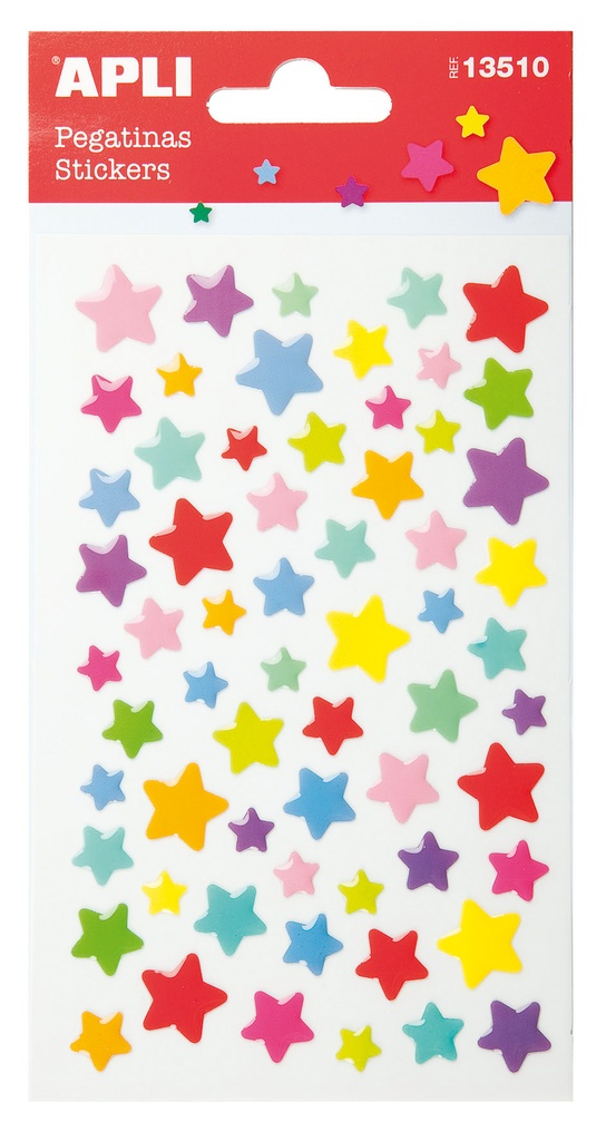 Pegatinas Estrellas Color 1h Apli