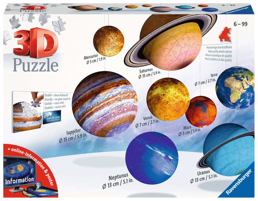 El Sistema Planetario Puzzle 3D +8