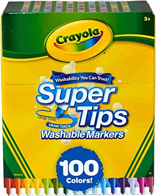 Rotuladores Supertips 100uds Crayola