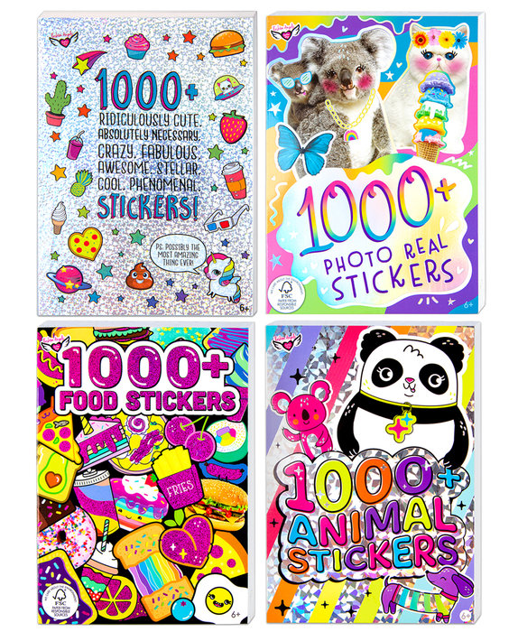 Libros 1000 pegatinas surtidas Crayola