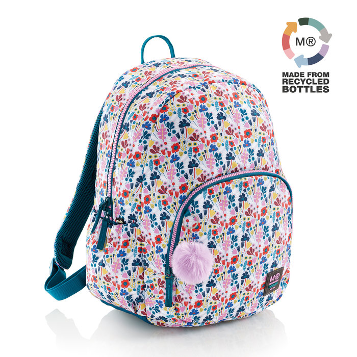 Mochila doble roma con bolsillo lateral alice MR_23