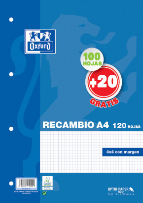 Recambio 4x4 A4 90G 100+20h Oxford