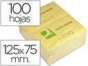 [KF10503] Notas adhesivas 75x125mm 100h Q-connect