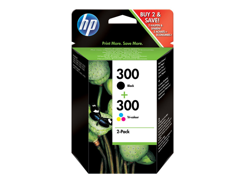 [CN637EE] TINTA HP 300 ORIGINAL PACK NEGRO-COLOR