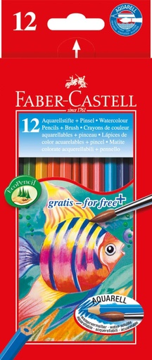 [114413] Lapices acuarelables 12uds Faber Castell