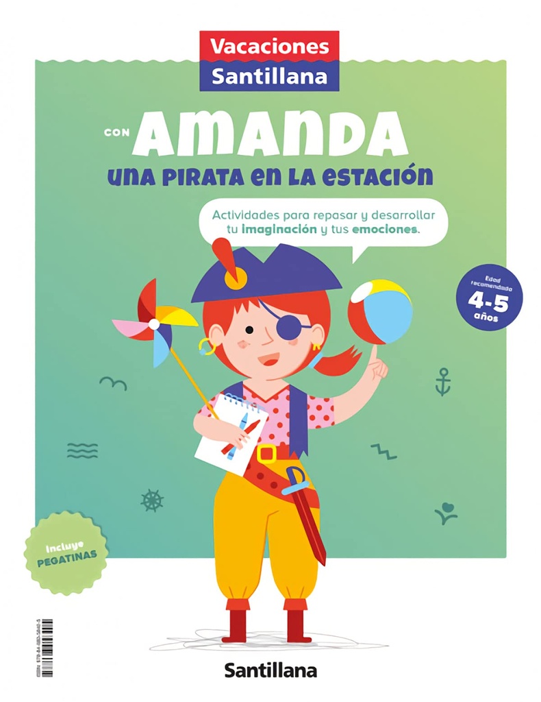 [9788468058405] Vacaciones con Amanda, una pirata en la estación infantil 4-5 años