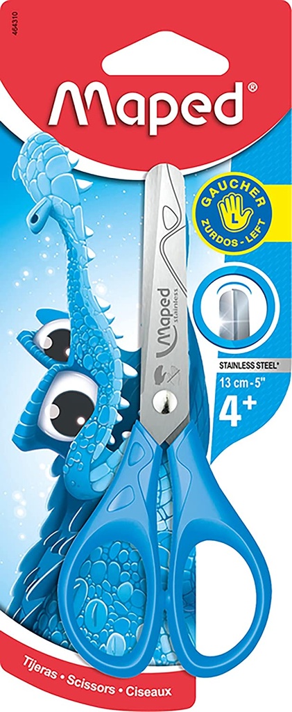 [464310] TIJERA ZURDOS 13CM-5" BLISTER MAPED