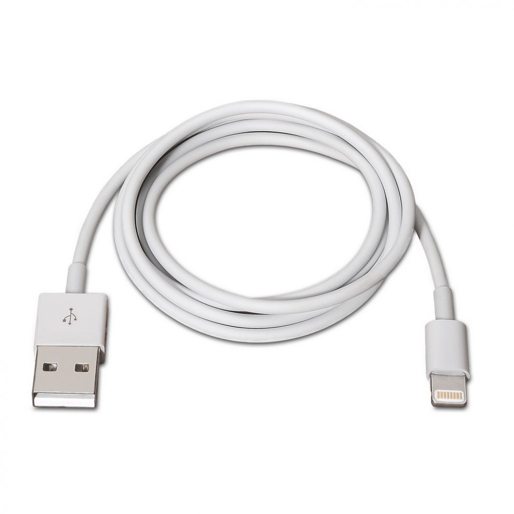[A102-0036] CABLE USB A/M A LIGHTNING/M  2 M BLANCO AISEN