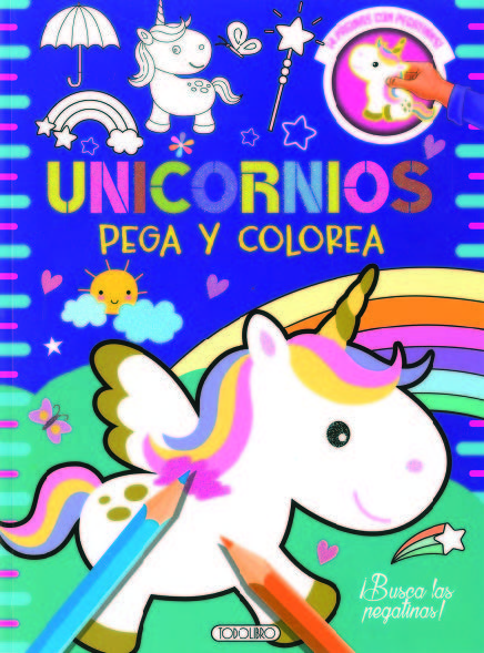[9788417695897] Unicornios 3 pega y colorea